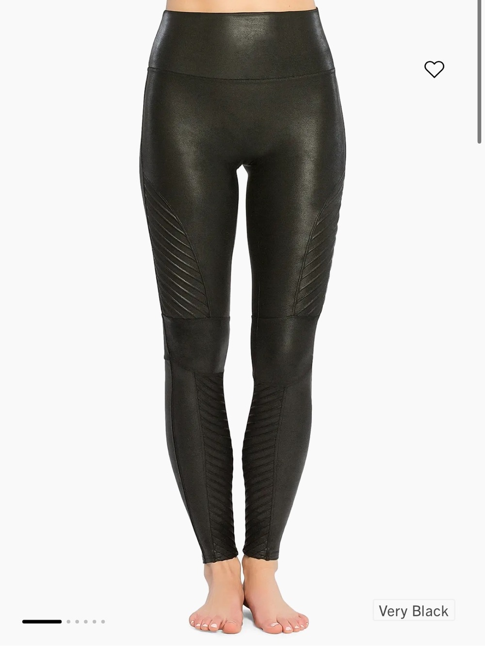 Spanx Faux Leather Moto leggings